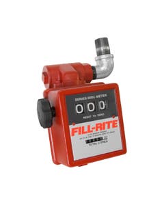 Medidor de flujo de transferencia de combustible Fill-Rite 806CL diseñado para aplicaciones de alimentación por gravedad y medidas en litros