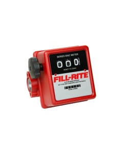 Fill-Rite 807CL1 1 inch mechanical fuel transfer flow meter for diesel gasoline and more. Measures in liters.