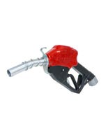 Fill-Rite N100DAU12 automatic dispensing nozzle with a 1 inch inlet and a diesel-sized outlet spout. Red cover.
