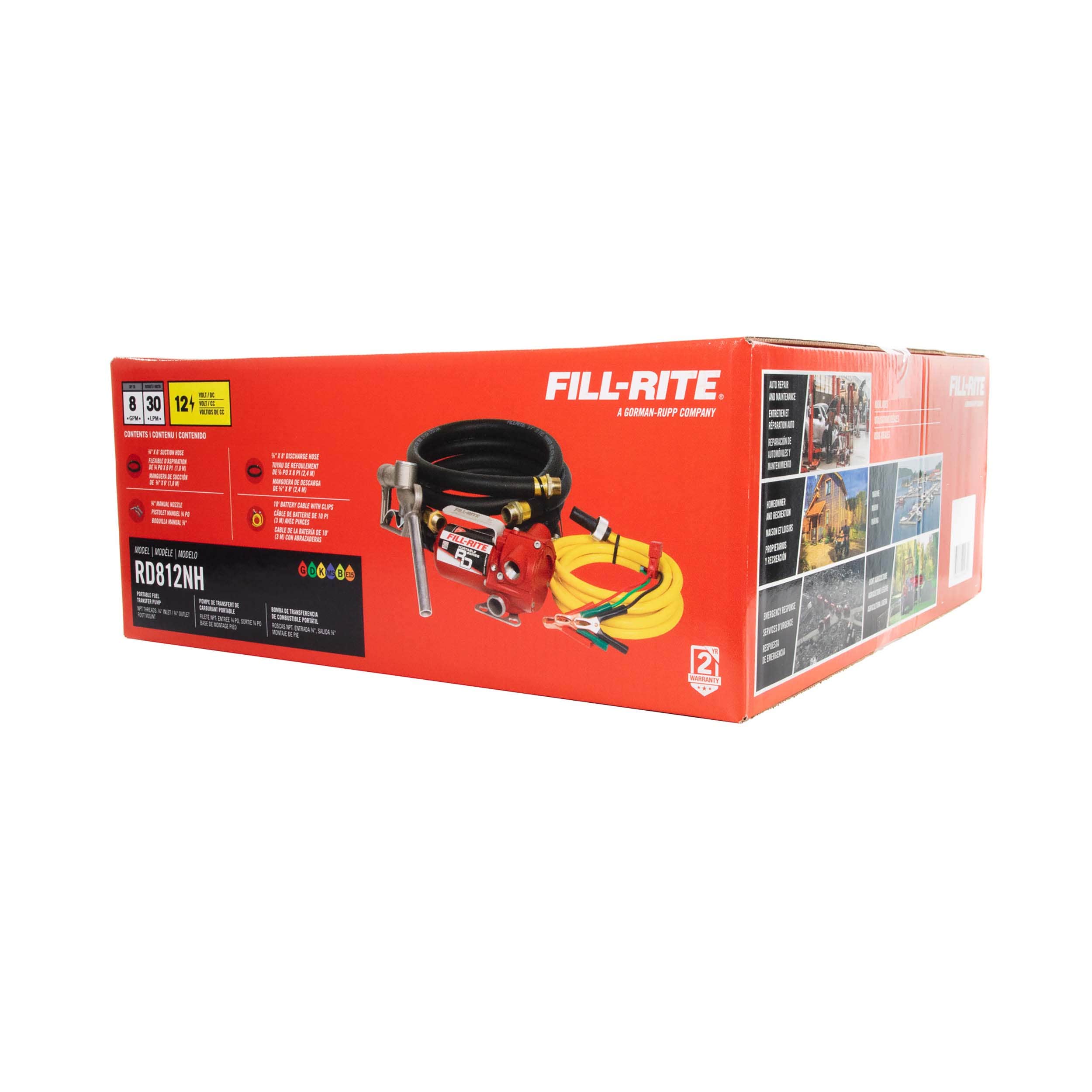 RD812NH - 12V DC 8 GPM Fuel Transfer Pump | Fill-Rite RD812NH - 12V DC 8 GPM Fuel Transfer Pump | Fill-Rite
