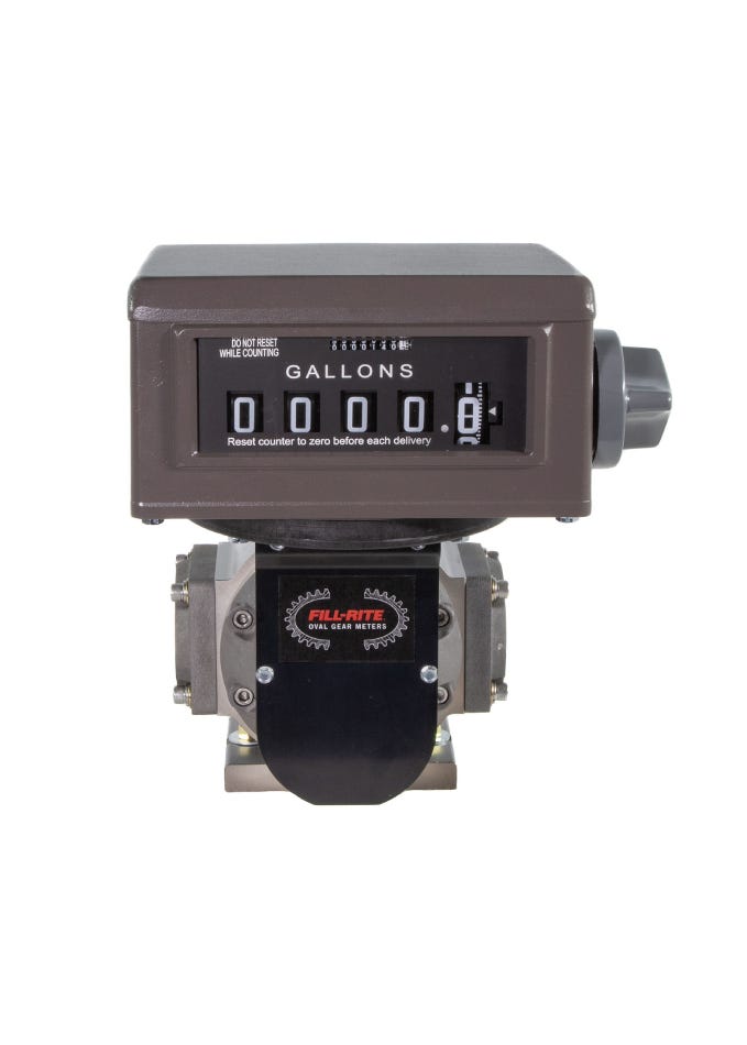 Image of a TS Series Oval Gear Meter with Mechanical Register, Gallons